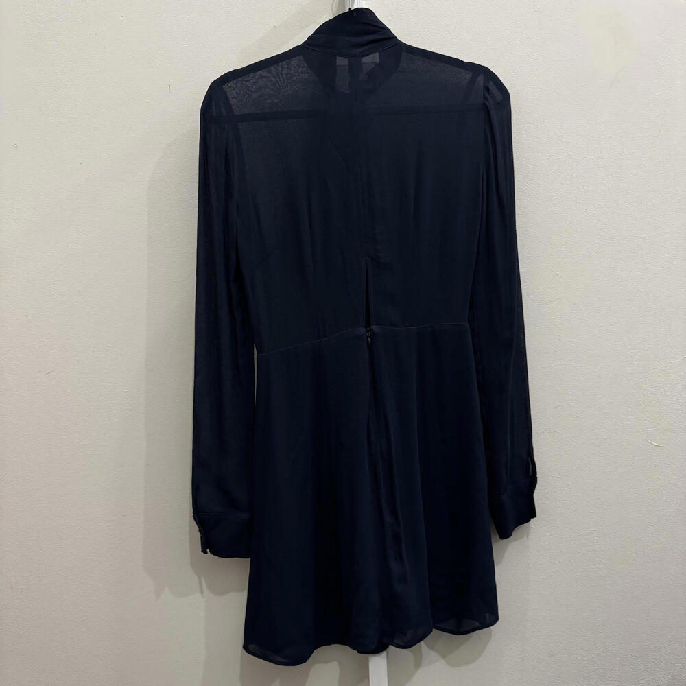 Reformation Long Sleeve Navy Dres - Picture 4 of 4
